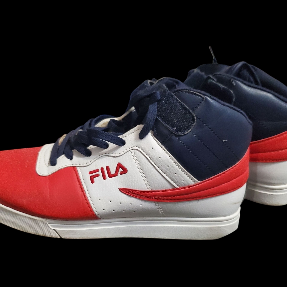 Fila Red, White, and Blue High-Tops